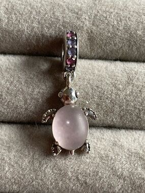 Pandora pink turtle charm